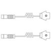 MERCE 2O154OO317 Warning Contact Set, brake pad wear